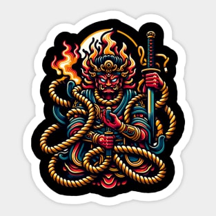 Fudo Myo Japanese god Sticker